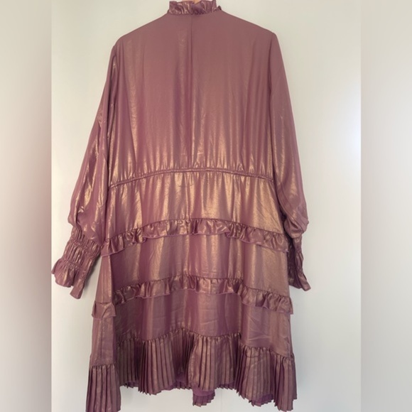 NWT JessaKae Metallic Purple Savannah Dress - Picture 6 of 15